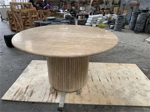 roman travertine table set 1 - roman travertine table set 1 -
