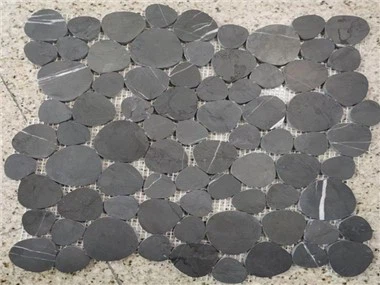 Rajoles de mosaic de marbre gris