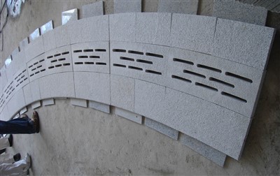 Llambordes de piscina de granit gris clar